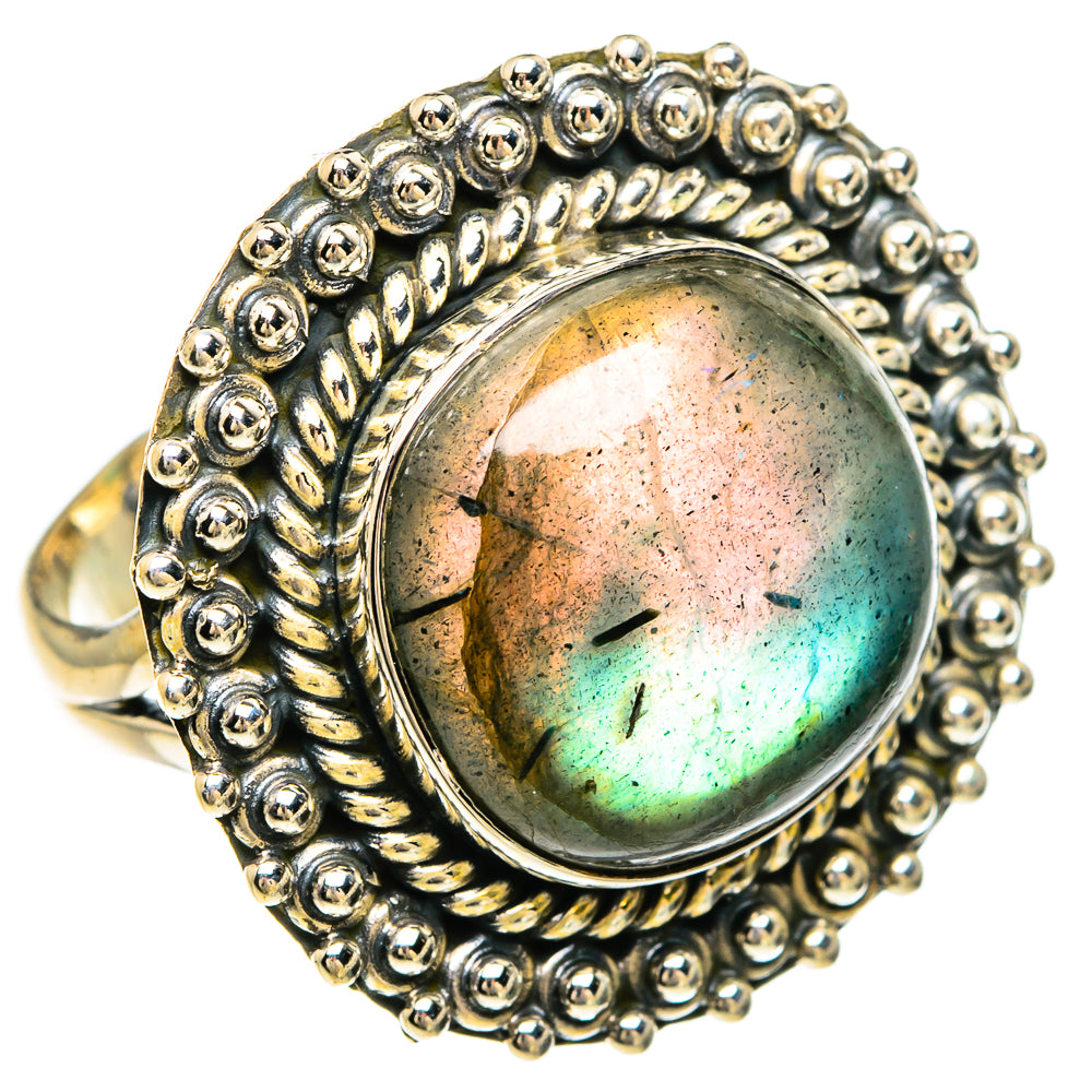 Labradorite Rings handcrafted by Ana Silver Co - RING82542