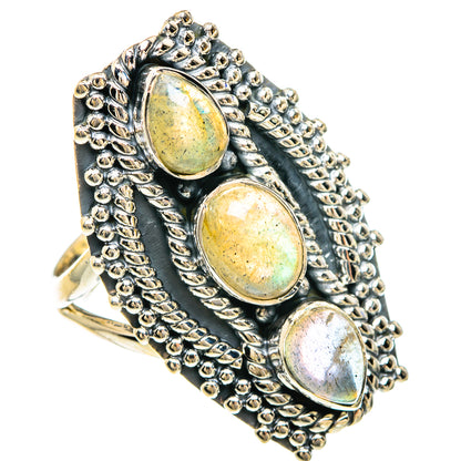 Labradorite Rings handcrafted by Ana Silver Co - RING82543