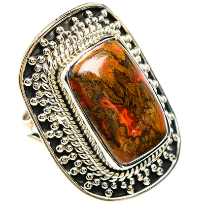 Moroccan Agate Rings handcrafted by Ana Silver Co - RING82548