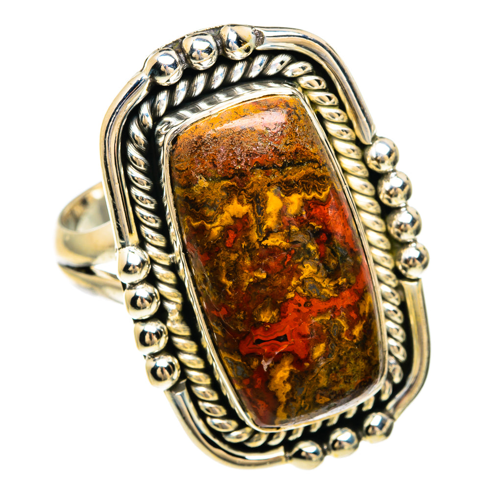 Moroccan Agate Rings handcrafted by Ana Silver Co - RING82550