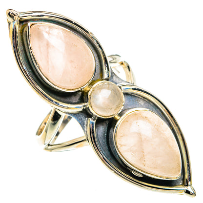 Rose Quartz Rings handcrafted by Ana Silver Co - RING82552