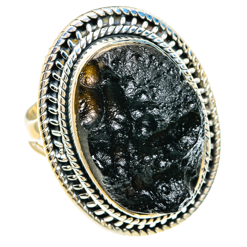 Tektite Rings handcrafted by Ana Silver Co - RING82556 - Photo 2