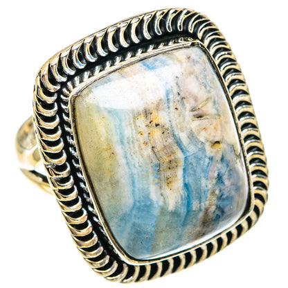 Blue Scheelite Rings handcrafted by Ana Silver Co - RING82570
