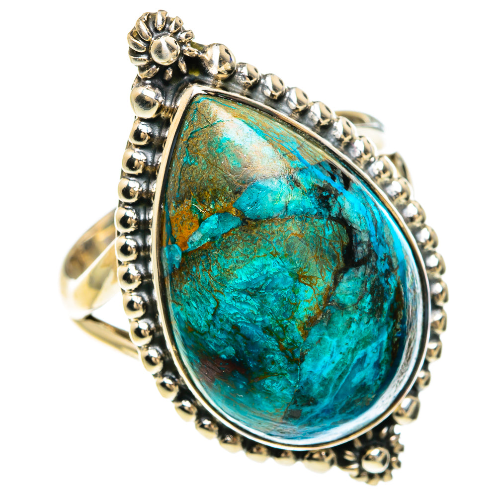 Chrysocolla Rings handcrafted by Ana Silver Co - RING82571