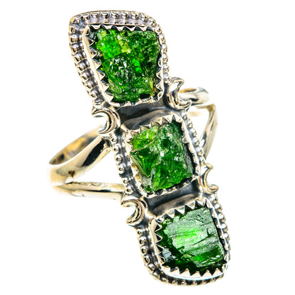 Chrome Diopside Rings handcrafted by Ana Silver Co - RING82578