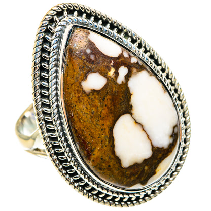 Peanut Wood Jasper Rings handcrafted by Ana Silver Co - RING82583