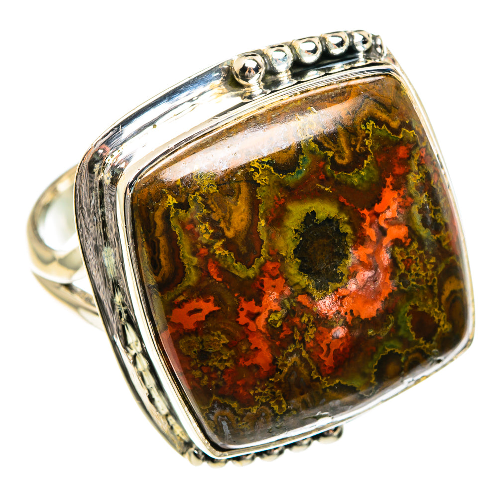 Moroccan Agate Rings handcrafted by Ana Silver Co - RING82584