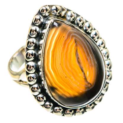 Botswana Agate Rings handcrafted by Ana Silver Co - RING82588