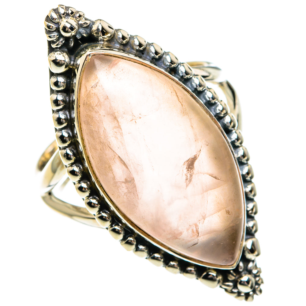 Rose Quartz Rings handcrafted by Ana Silver Co - RING82591