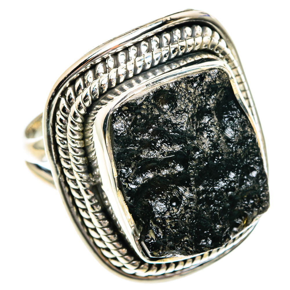 Tektite Rings handcrafted by Ana Silver Co - RING82596 - Photo 2