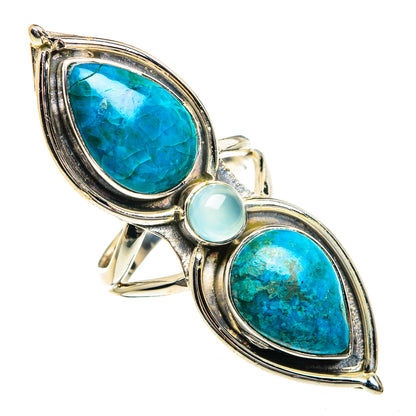 Chrysocolla Rings handcrafted by Ana Silver Co - RING82608