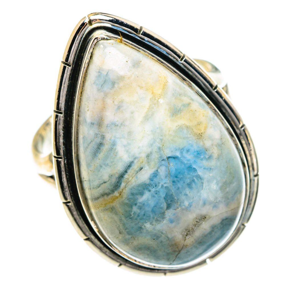Blue Scheelite Rings handcrafted by Ana Silver Co - RING82611