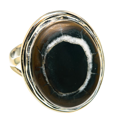 Septarian Geode Rings handcrafted by Ana Silver Co - RING82617