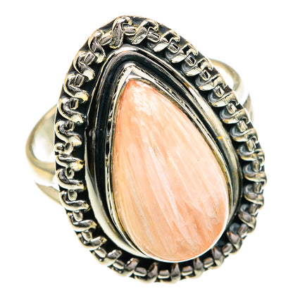 Scolecite Rings handcrafted by Ana Silver Co - RING82620