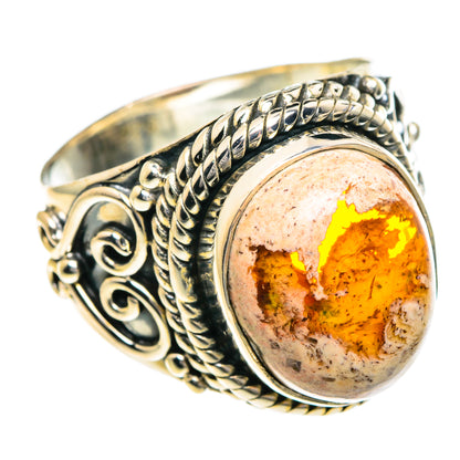 Mexican Fire Opal Rings handcrafted by Ana Silver Co - RING82632