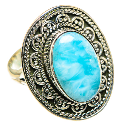 Larimar Rings handcrafted by Ana Silver Co - RING82635