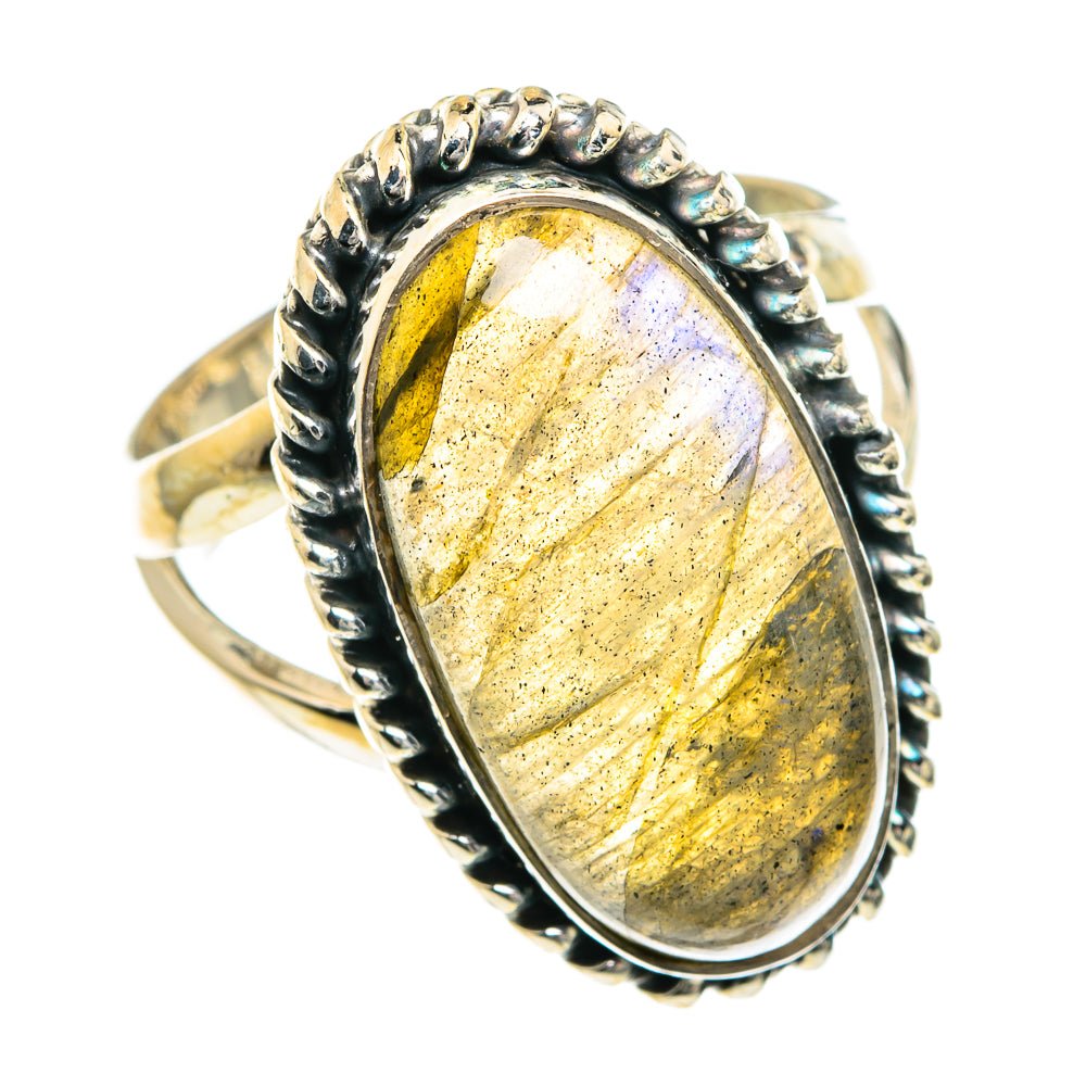 Labradorite Rings handcrafted by Ana Silver Co - RING82636