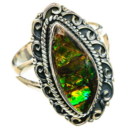 Ammolite Rings handcrafted by Ana Silver Co - RING82645
