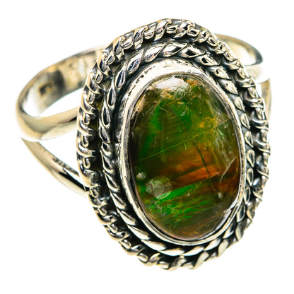 Ammolite Rings handcrafted by Ana Silver Co - RING82663