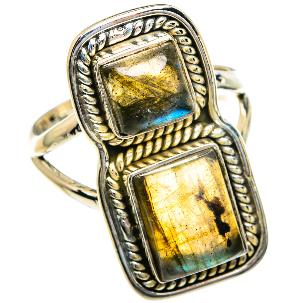 Labradorite Rings handcrafted by Ana Silver Co - RING82667