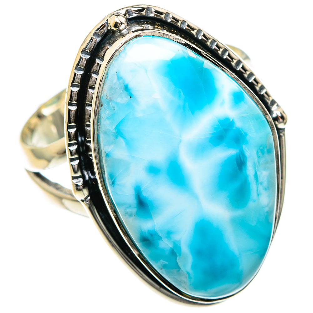 Larimar Rings handcrafted by Ana Silver Co - RING82677