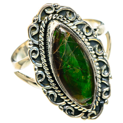 Ammolite Rings handcrafted by Ana Silver Co - RING82678