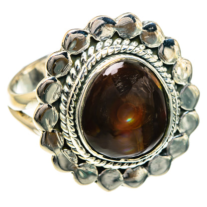 Mexican Fire Agate Rings handcrafted by Ana Silver Co - RING82680