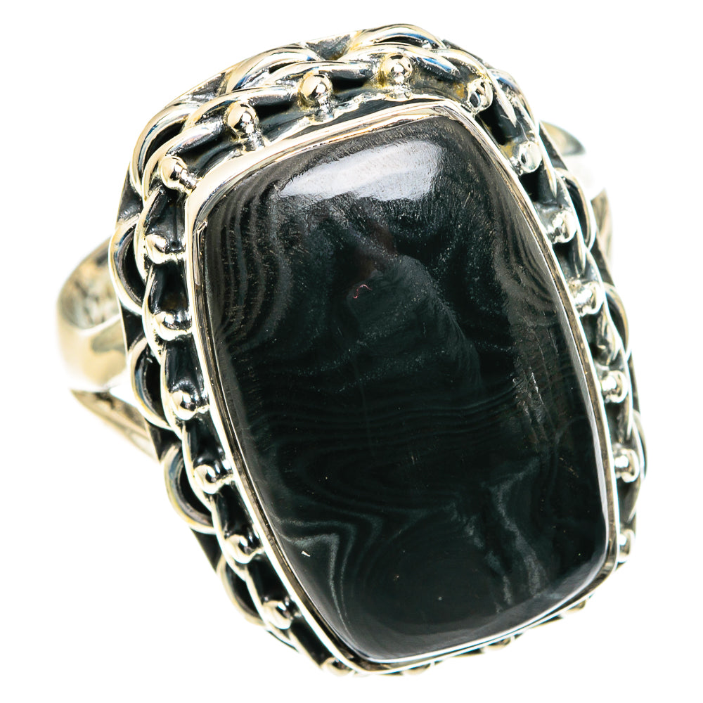 Psilomelane Rings handcrafted by Ana Silver Co - RING82689