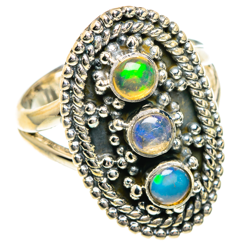 Ethiopian Opal Rings handcrafted by Ana Silver Co - RING82697