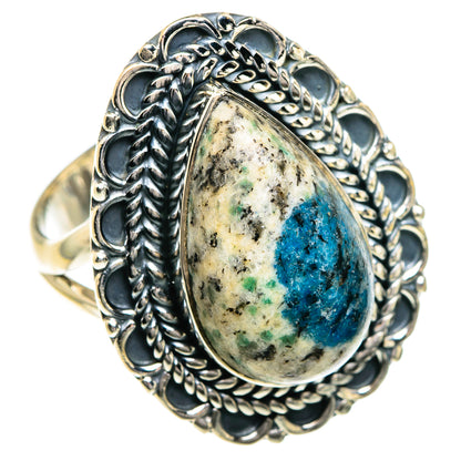 K2 Blue Azurite Rings handcrafted by Ana Silver Co - RING82699 - Photo 2