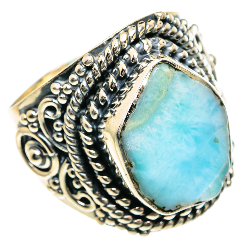 Larimar Rings handcrafted by Ana Silver Co - RING82701