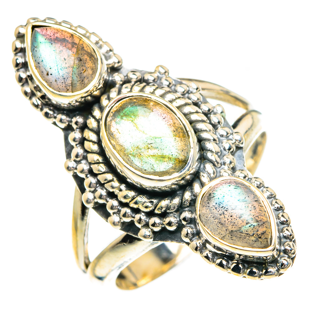 Labradorite Rings handcrafted by Ana Silver Co - RING82709
