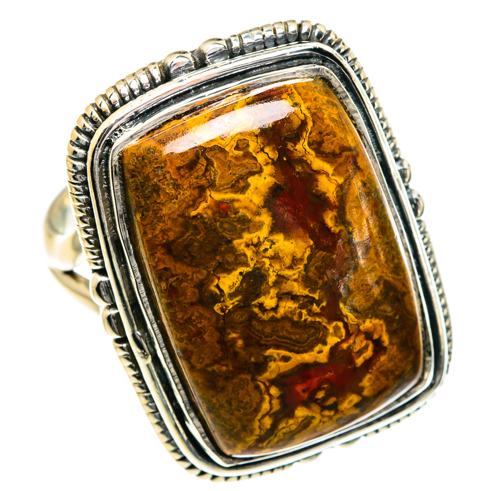 Moroccan Agate Rings handcrafted by Ana Silver Co - RING82712
