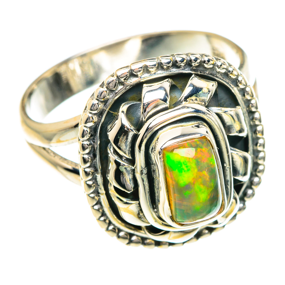 Ethiopian Opal Rings handcrafted by Ana Silver Co - RING82727