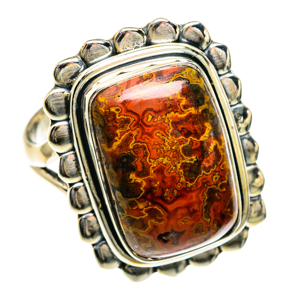Moroccan Agate Rings handcrafted by Ana Silver Co - RING82739