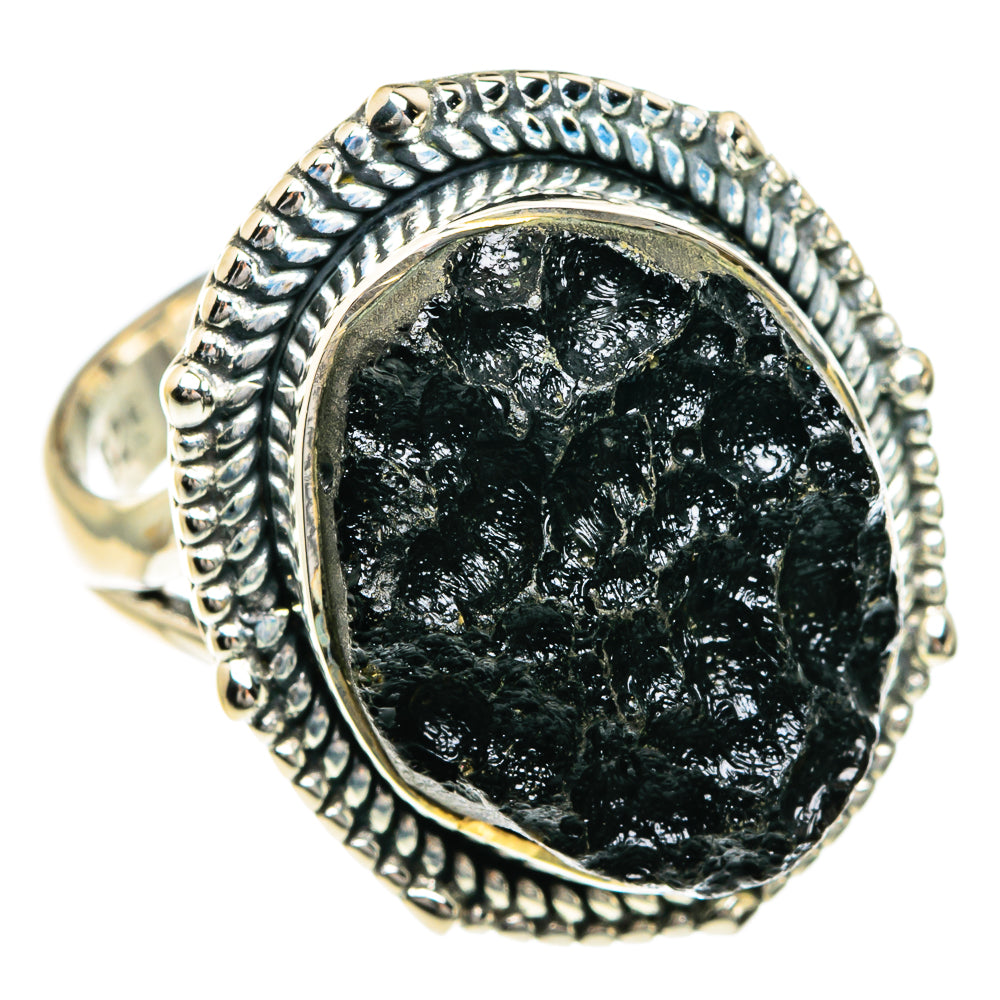 Tektite Rings handcrafted by Ana Silver Co - RING82748 - Photo 2