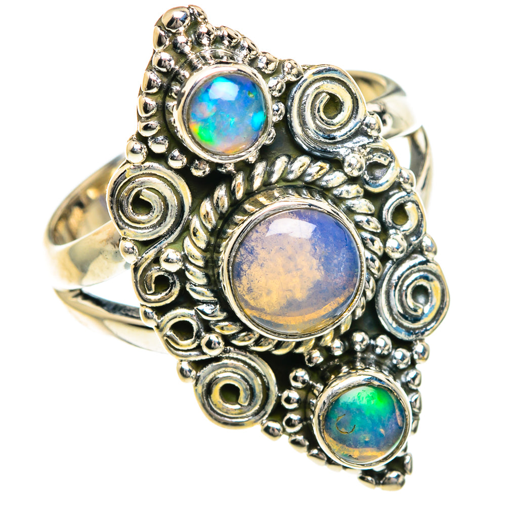 Ethiopian Opal Rings handcrafted by Ana Silver Co - RING82756