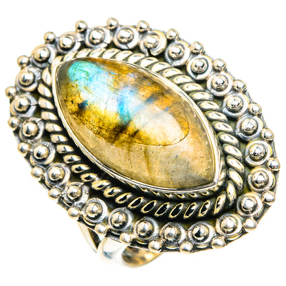 Labradorite Rings handcrafted by Ana Silver Co - RING82759 - Photo 2