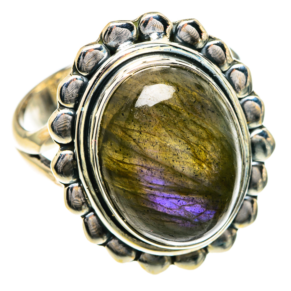 Labradorite Rings handcrafted by Ana Silver Co - RING82771
