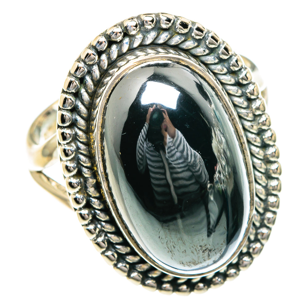 Hematite Rings handcrafted by Ana Silver Co - RING82784
