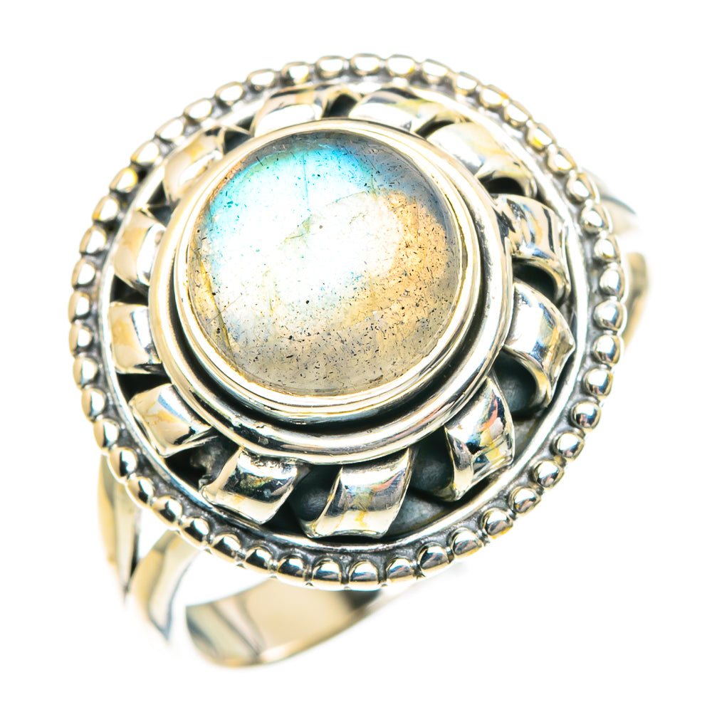 Labradorite Rings handcrafted by Ana Silver Co - RING82787