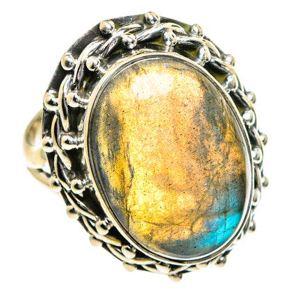 Labradorite Rings handcrafted by Ana Silver Co - RING82790