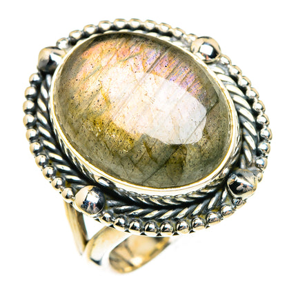 Labradorite Rings handcrafted by Ana Silver Co - RING82798