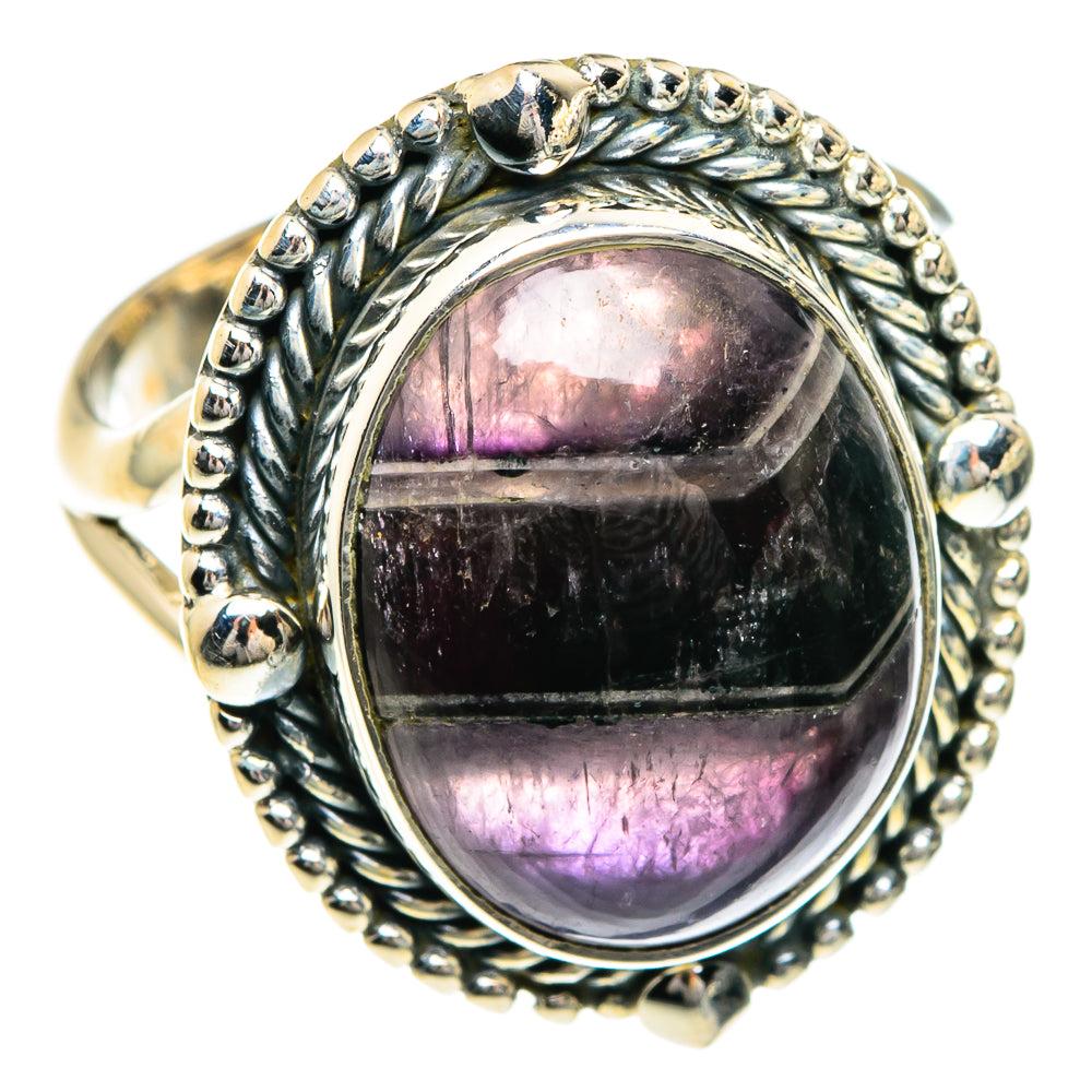 Chevron Amethyst Rings handcrafted by Ana Silver Co - RING82804