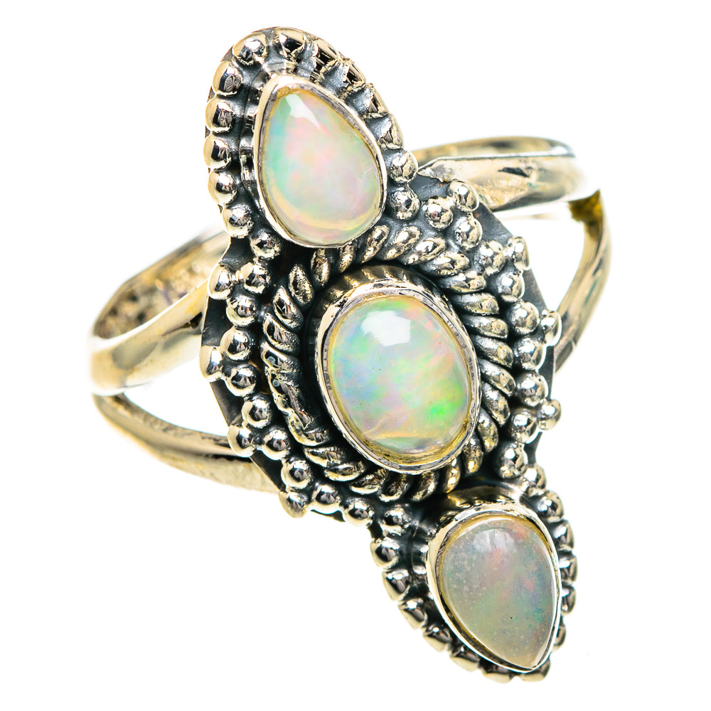 Ethiopian Opal Rings handcrafted by Ana Silver Co - RING82815