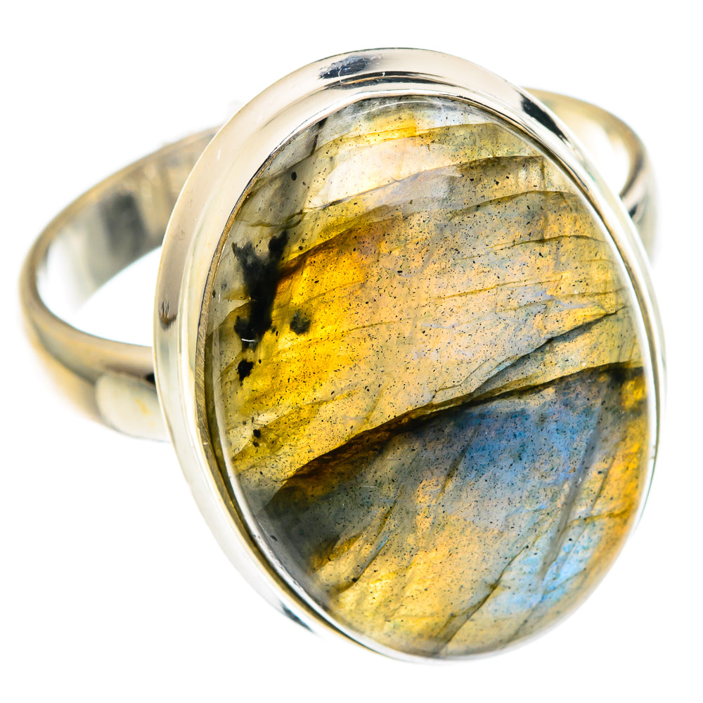 Labradorite Rings handcrafted by Ana Silver Co - RING82816