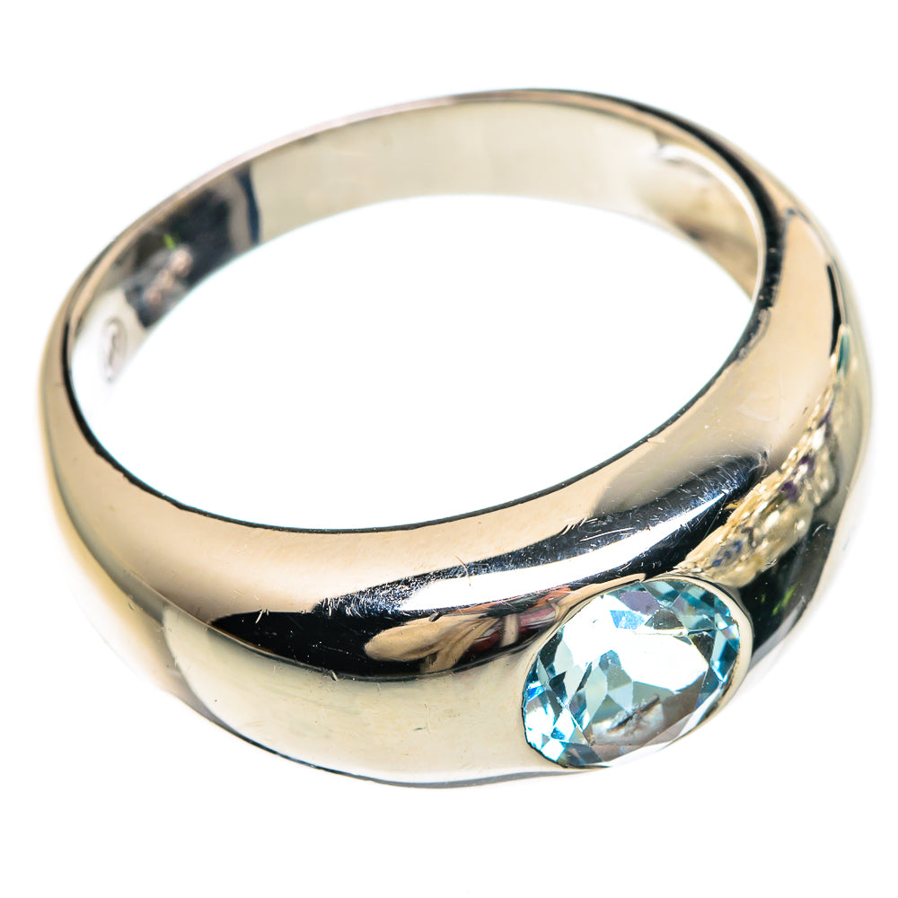 Blue Topaz Rings handcrafted by Ana Silver Co - RING82819