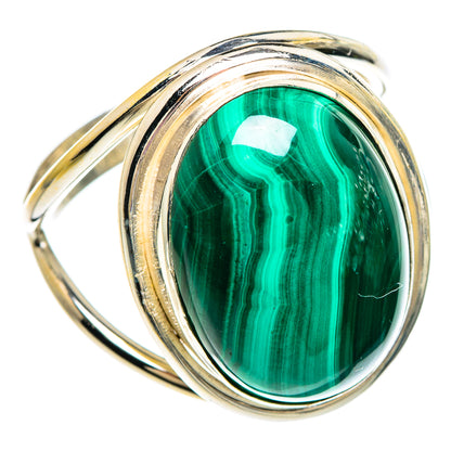 Malachite Rings handcrafted by Ana Silver Co - RING82822