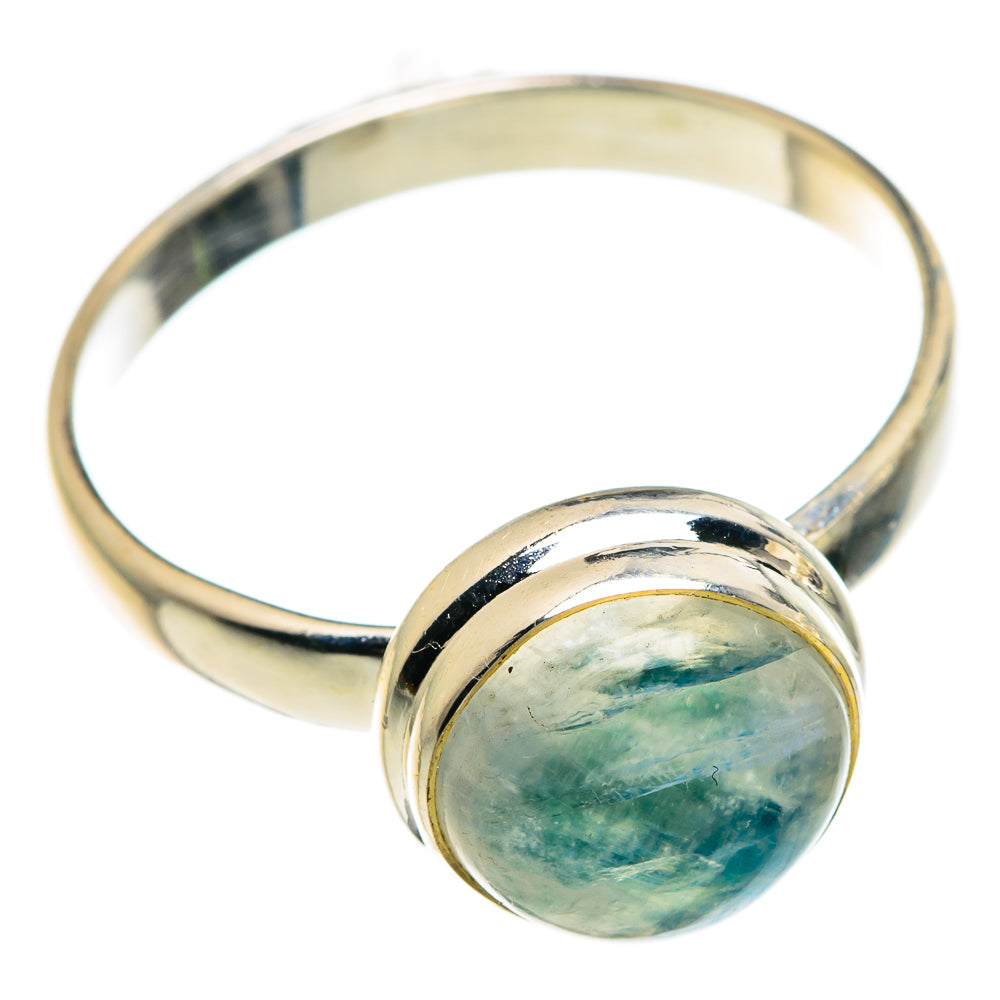 Green Moonstone Rings handcrafted by Ana Silver Co - RING82824