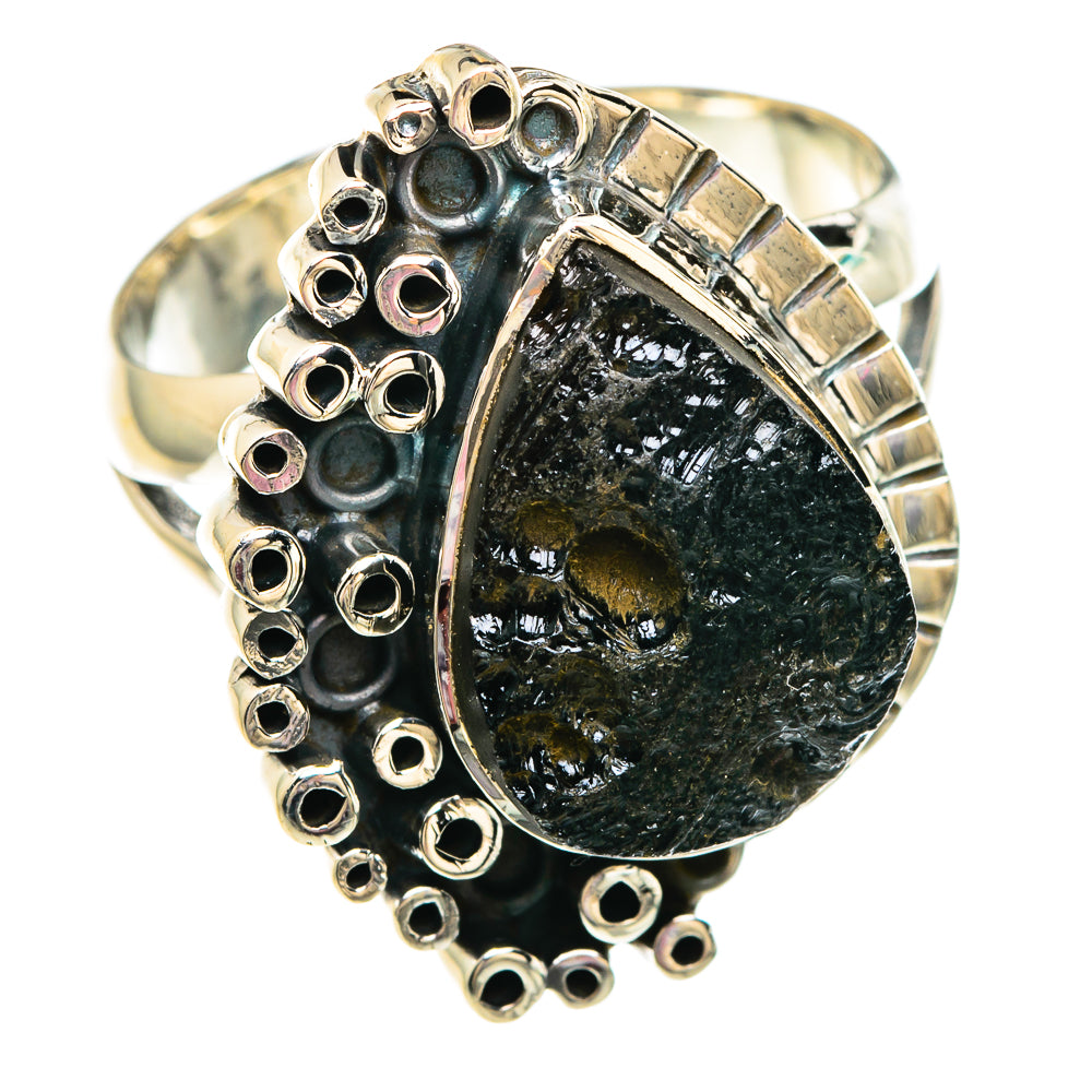 Tektite Rings handcrafted by Ana Silver Co - RING82835